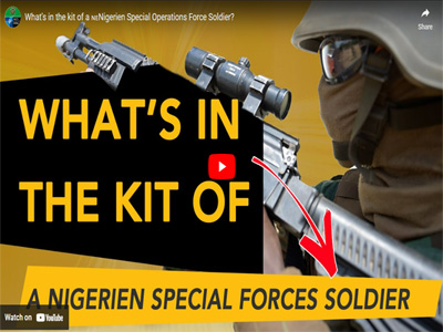 What's in the kit of a Nigerien Special Operations Force Soldier?