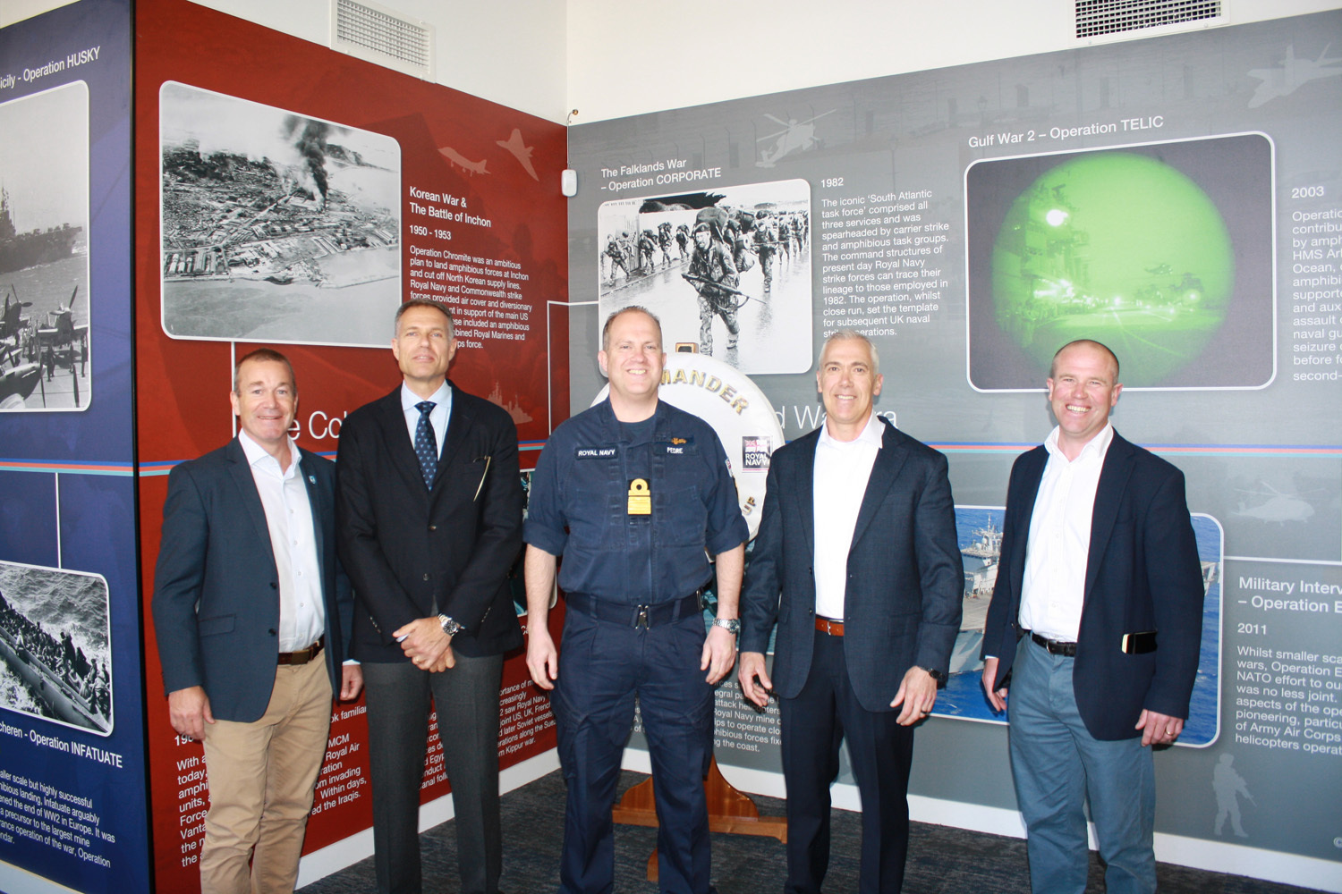 Senior leaders gather outside the NATO SOF Maritime Development Conference.